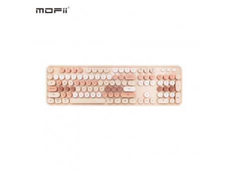 MOFII WL Sweet dm retro set tastatura i miš u MILK TEA boji