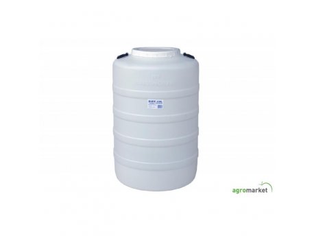 AGROMARKET Plastično bure 200 l + slavina + pritiskivač