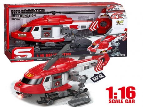 PERTINI Multifunkcionalni helikopter crveni