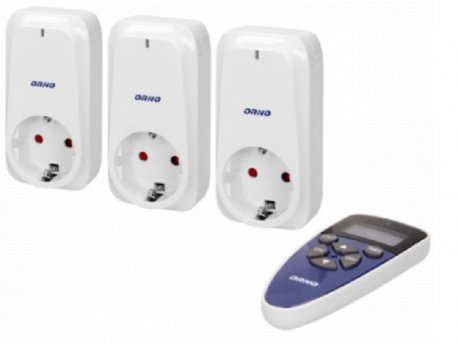 GEMBIRD ORNO Uticnica Wireless OR-GB-434(GS) set 3+1 sa daljinskim upravljacem max. 1150W IP20 ORNO