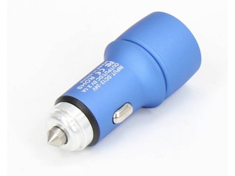 E-GREEN Punjač za auto 2xUSB port 5V 3.1A plavi