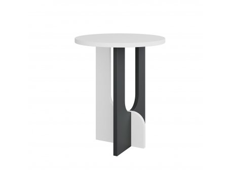 HANAH HOME Sto za dnevnu sobu Luna White Anthracite
