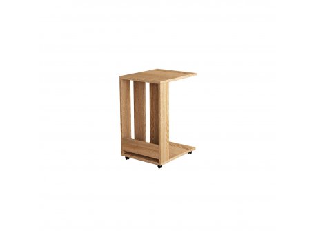 HANAH HOME Sto sa točkićima Edi Oak