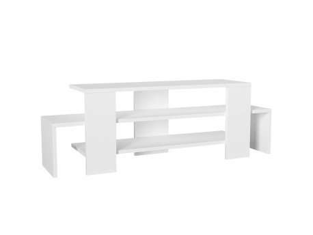 HANAH HOME TV polica Sole White Walnut (745DCD3016)