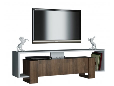 HANAH HOME TV polica Mery White Walnut (745DCD3042)