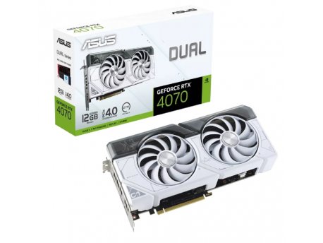 ASUS Dual GeForce RTX4070 White Edition (DUAL-RTX4070-12G-WHITE) grafička kartica 12GB GDDR6X 192bit