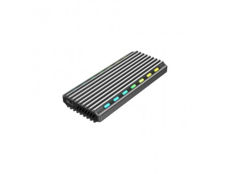 GEMBIRD EE2280-U3C-03 Kuciste za M.2 SSD memoriju NVMe USB3.1 aluminijumsko sa osvetljenjem