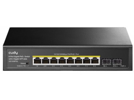 CUDY GS1008PS2 8-Port Gigabit PoE+ Switch