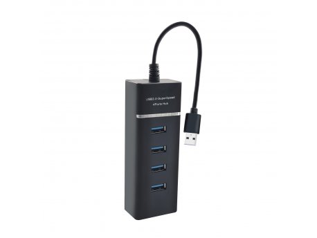 MS C105 USB Hub tip C (muški) na 4xUSB 3.0 (ženski) 0.3m crni
