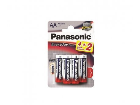 PANASONIC LR6EPS/6BP -AA 6kom, Alkaline baterije