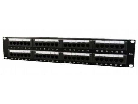 GEMBIRD (NPP-C548CM-001) 48 porta patch panel sa zadnjim upravljanjem kablovima Cate