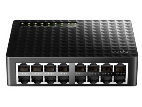 CUDY FS1016D 16-Port 10/100M Base-TX Port Switch