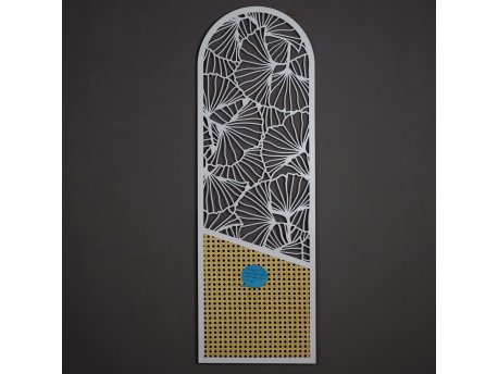 WALLXPERT Zidna dekoracija Ginkgo Rattan Metal Wall Art APT511YB