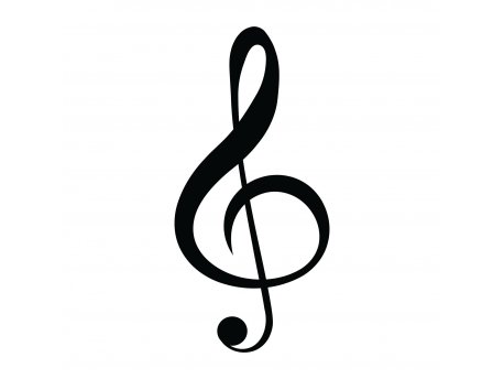 WALLXPERT Zidna dekoracija Treble Clef
