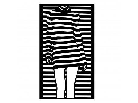 WALLXPERT Zidna dekoracija Woman Dress