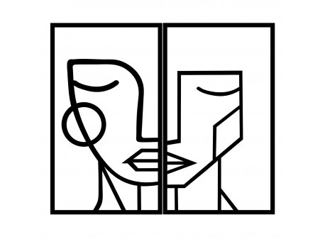 WALLXPERT Zidna dekoracija Woman Face