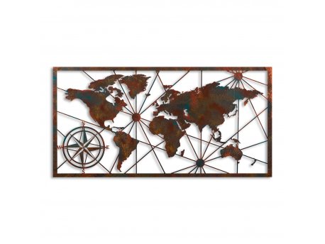 WALLXPERT Zidna dekoracija World Map Large 2