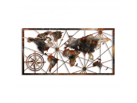 WALLXPERT Zidna dekoracija World Map Large 3