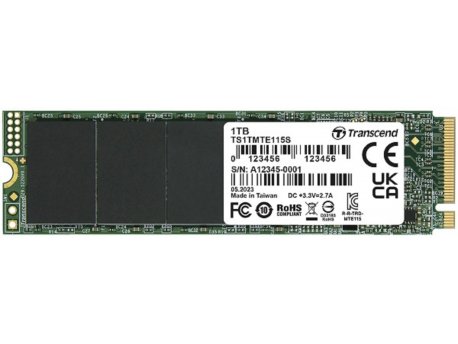 TRANSCEND 1TB M.2 TS1TMTE115S SSD disk PCI Express 3.0