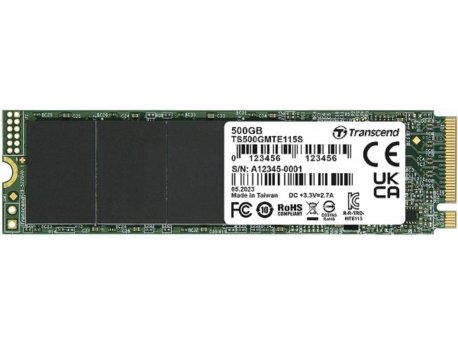 TRANSCEND 500GB M.2 TS500GMTE115S SSD disk PCI Express 3.0
