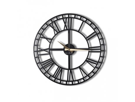 WALLXPERT Dekorativni metalni zidni sat WATCH 038