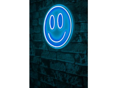 WALLXPERT Dekorativna rasveta Smiley Blue