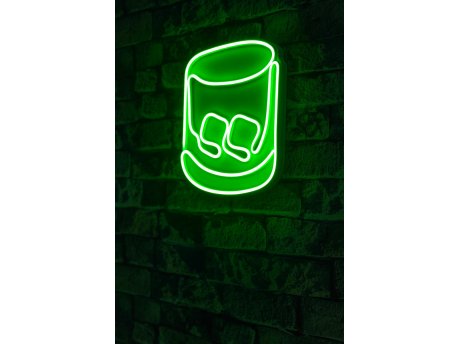 WALLXPERT Dekorativna rasveta Whiskey Old Fashioned Green