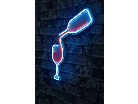 WALLXPERT Dekorativna rasveta Wine Blue Red