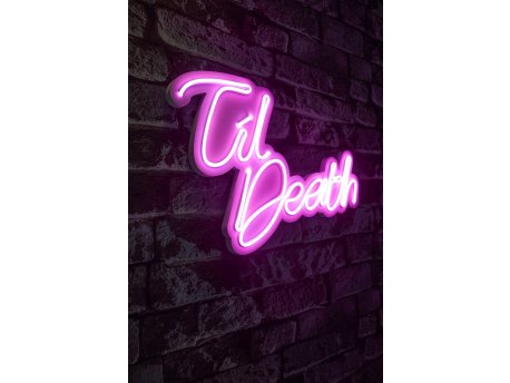 WALLXPERT Dekorativna rasveta Til Death Pink