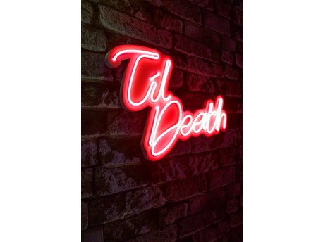 WALLXPERT Dekorativna rasveta Til Death Red