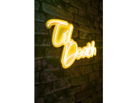 WALLXPERT Dekorativna rasveta Til Death Yellow