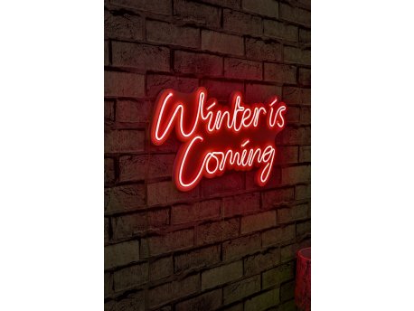 WALLXPERT Dekorativna rasveta Winter is Coming Red