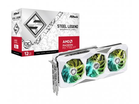 ASROCK Radeon RX7700XT Steel Legend OC grafička kartica 12GB GDDR6 192bit