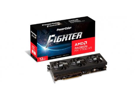 POWER COLOR Fighter Radeon RX7700XT (RX7700XT 12GB-F/OC) grafička kartica 12GB GDDR6 192bit