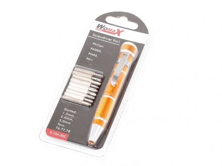 WOMAX Odvijač set 9 u 1 0104302