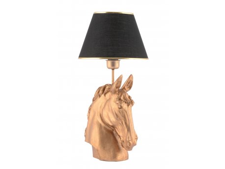OPVIQ Stona lampa Horse Black Gold