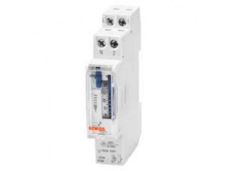 GEWISS Analogni dnevni tajmer GWD6772, 90AM,16A, 1M beli