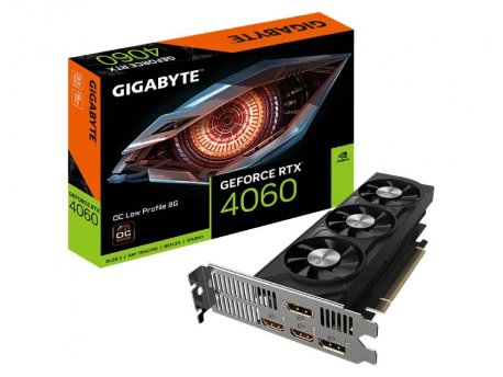GIGABYTE NVidia GeForce RTX 4060 OC Low Profile 8GB GV-N4060OC-8GL