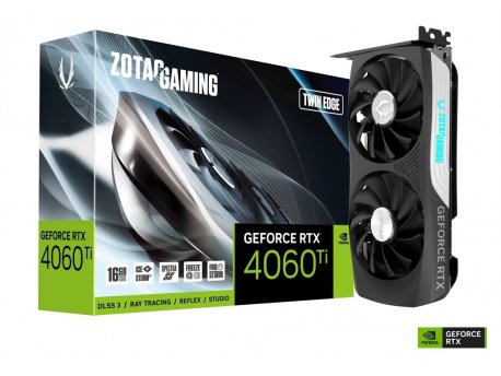 ZOTAC GAMING GeForce RTX 4060 Ti Twin Edge 16GB DDR6 128 bit ZT-D40620E-10M