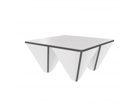 HANAH HOME Sto za dnevnu sobu Diamond White Anthracite