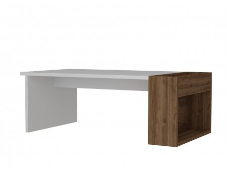 HANAH HOME Sto za dnevnu sobu View White Walnut