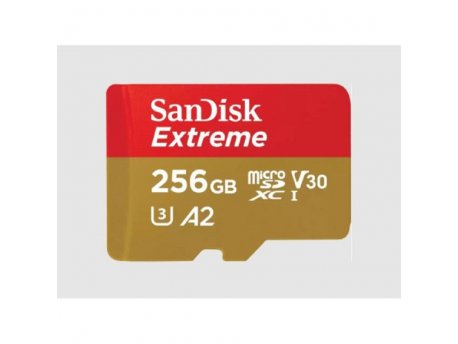 SANDISK 256GB Extreme, SDSQXAV-256G-GN6MA + adapter