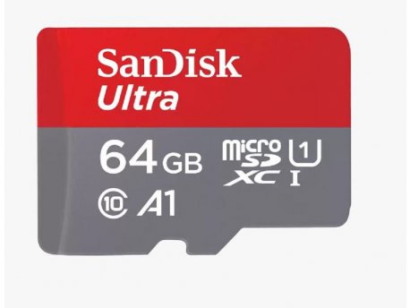 SANDISK 64GB Ultra (SDSQUAB-064G-GN6MA) memorijska kartica microSDHC class 10+adapter