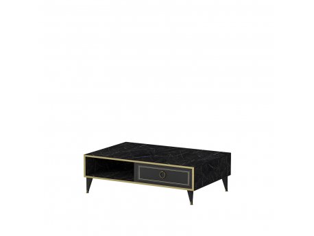 HANAH HOME Sto za dnevnu sobu Vals Black Gold