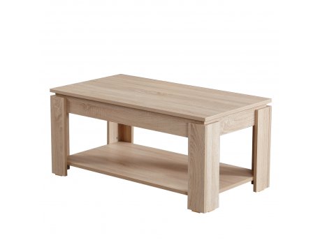 HANAH HOME Sto za dnevnu sobu Shelf Light Egger