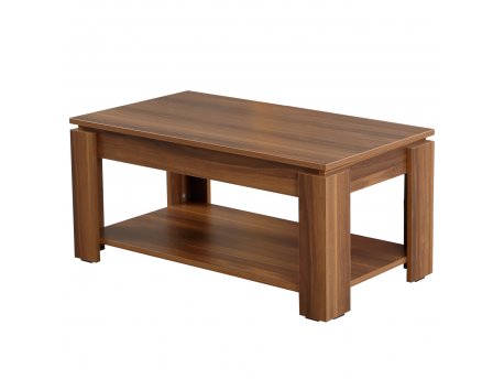 HANAH HOME Sto za dnevnu sobu Shelf Walnut