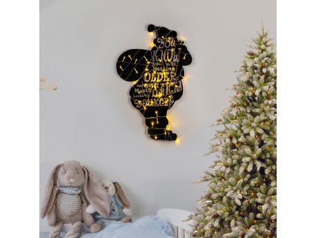 WALLXPERT Zidna dekoracija XMASBLACK 009