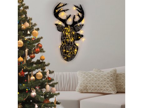 WALLXPERT Zidna dekoracija XMASBLACK 003