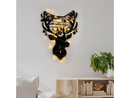 WALLXPERT Zidna dekoracija XMASBLACK 026