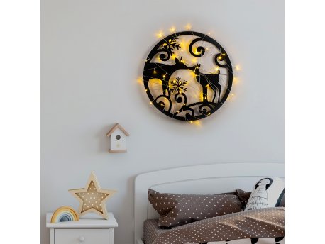 WALLXPERT Zidna dekoracija XMASBLACK 029